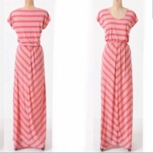 Anthropologie Puella striped maxi dress
